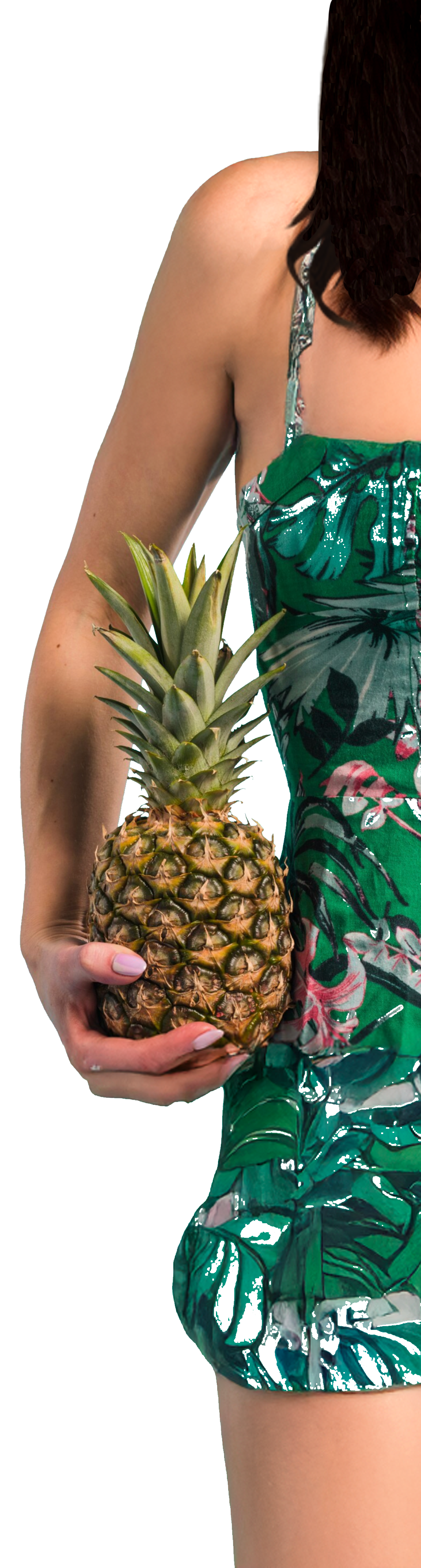 Mujer con piña
